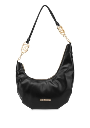 Love Moschino logo shoulder bag - Black