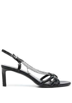 Zadig&Voltaire Sleepless leather sandals - Black