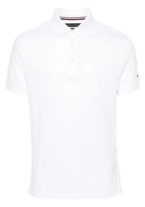 Tommy Hilfiger logo-embroidered piqué polo shirt - White