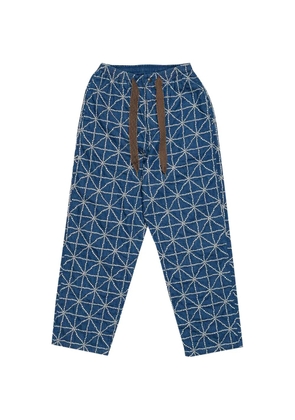 KAPITAL knee baggy denim trousers - Blue