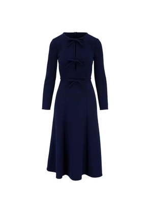 Carolina Herrera bow-details midi dress - Blue