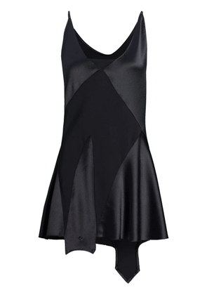 Maison Margiela panelled satin minidress - Black