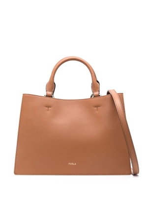 Furla Arcosfera-detail tote bag - Brown