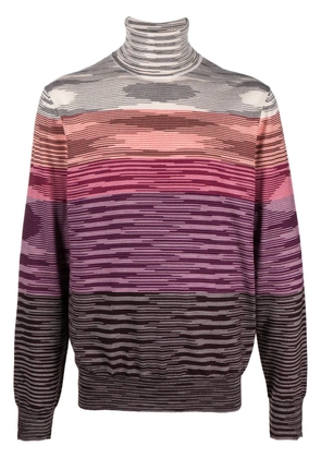 Missoni intarsia-knit wool jumper - Pink