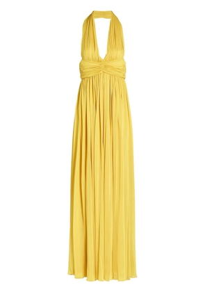 Giambattista Valli open-back maxi dress - Yellow