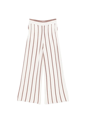 BOMPARD striped palazzo pants - White