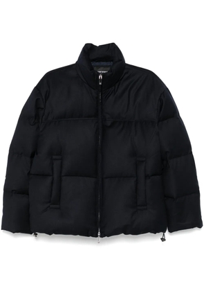 Emporio Armani funnel-neck jacket - Blue