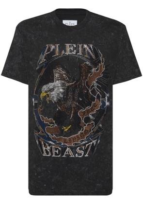 Philipp Plein rhinestone-embellished cotton t-shirt - Black