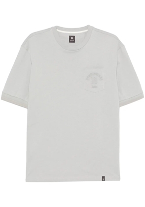 Boggi Milano logo-embossed T-shirt - Grey