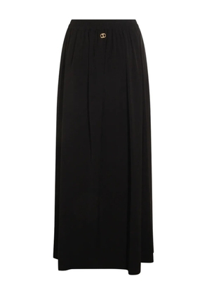 TWINSET elastic-waist midi skirt - Black