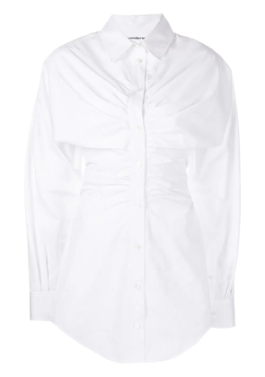 Alexander Wang ruched hourglass shirtdress - White