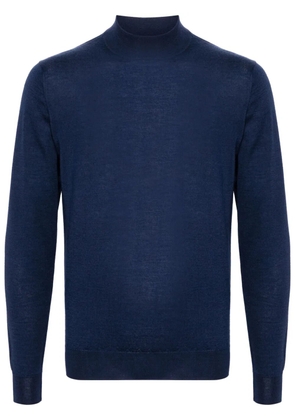 Fedeli mock neck jumper - Blue