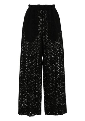 Henrik Vibskov Waybill semi-sheer trousers - Black