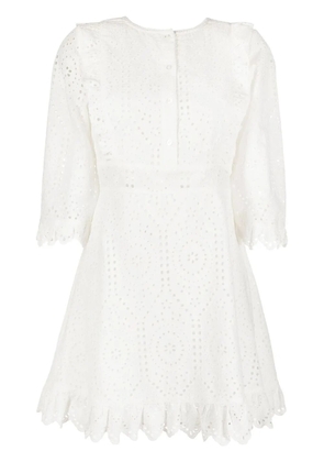 TWINSET broderie anglaise shirt dress - White