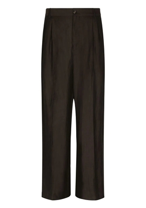 Dolce & Gabbana pleated tailored trousers - Brown