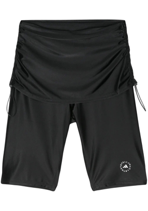adidas by Stella McCartney roll-top cycling shorts - Black