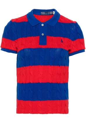 Polo Ralph Lauren Polo Pony cable-knit polo shirt - Red