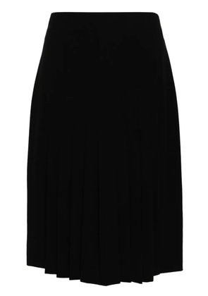 CHANEL Pre-Owned 1990s pleated wool skirt - Black