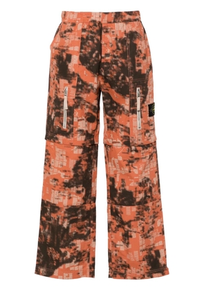 Stone Island Compass badge trousers - Orange