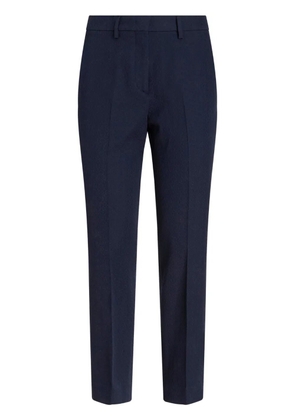 ETRO tapered-leg mid-waist trousers - Blue