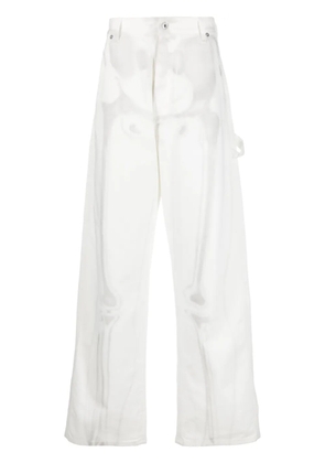 Off-White Body Scan-print wide-leg jeans