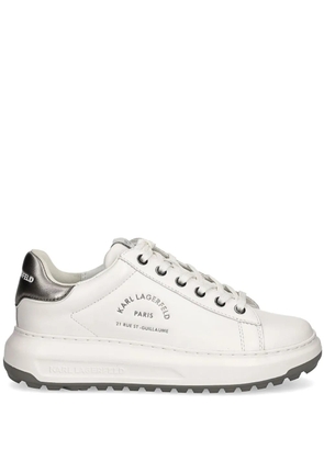 Karl Lagerfeld Kapri Maison Karl leather sneakers - White