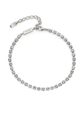 Jimmy Choo Saeda crystal embellished anklet - Silver