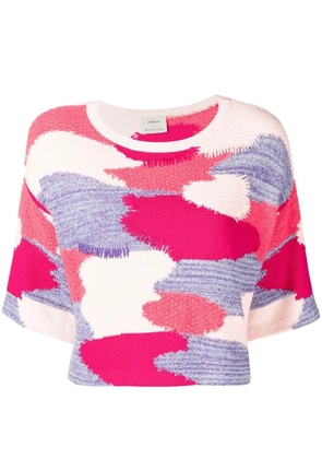 Onefifteen patchwork knit top - Multicolour