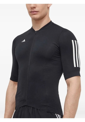 adidas zip-up T-shirt - Black