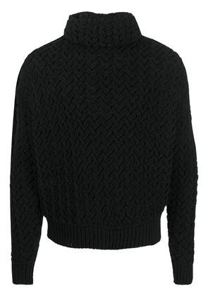 Valentino Garavani chunky roll-neck jumper - Black