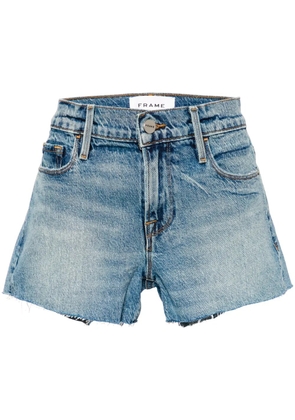 FRAME Le Cut-Off denim shorts - Blue