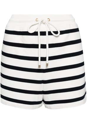 FRAME striped varsity shorts - White