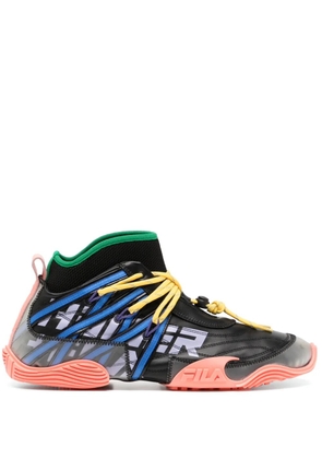 Haider Ackermann x FILA Tori panelled sneakers - Black