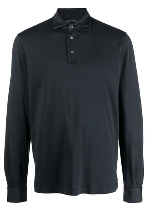 Fedeli long-sleeve polo shirt - Blue