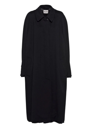 Miu Miu single-breasted mid-length coat - Black