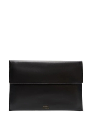 LouLou de Saison Gaia leather clutch bag - Black