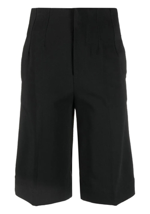 Co knee-length high-waisted shorts - Black