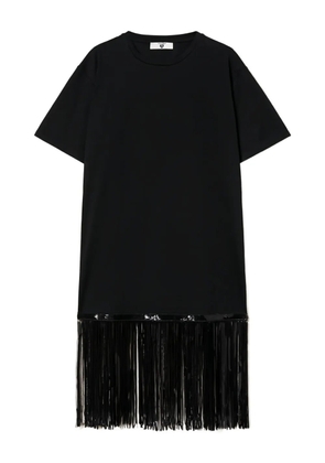 TWINSET sequin-fringe T-shirt - Black