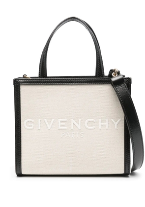 Givenchy G Tote canvas mini bag - Neutrals