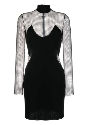 TOM FORD Illusion mesh-panel minidress - Black