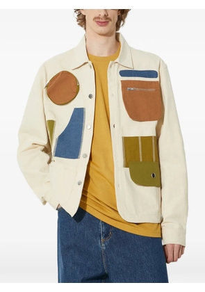 MARKET patchwork zip jacket - Neutrals