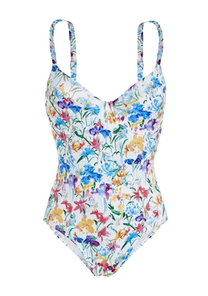 Vilebrequin Leonita Happy Flowers-print swimsuit - Blue