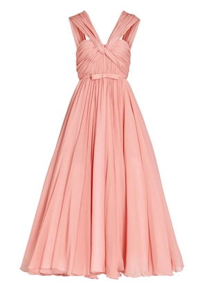 Giambattista Valli silk flared midi dress - Pink