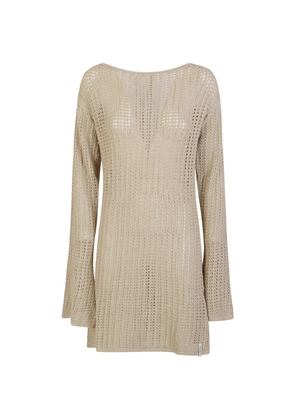 HINNOMINATE open back dress - Neutrals