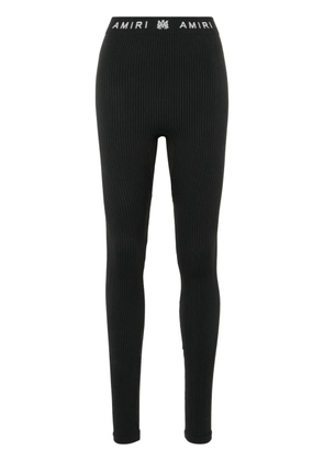 AMIRI logo-waistband performance leggings - Black