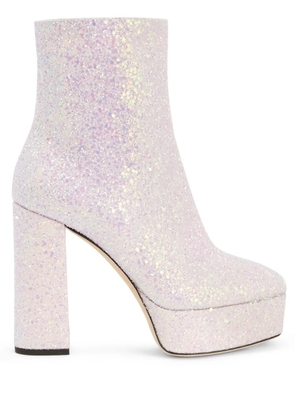 Giuseppe Zanotti 120mm Morgana Glitter boots - Pink