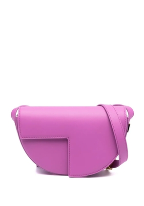 Patou Le Petit Patou leather shoulder bag - Purple