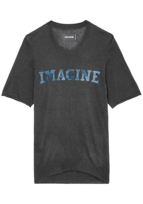 Zadig&Voltaire Ida cashmere top - Grey