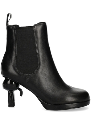 Karl Lagerfeld leather Chelsea boots - Black