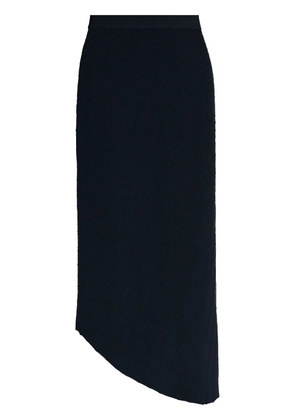 Cult Gaia plissé asymmetric midi skirt - Black